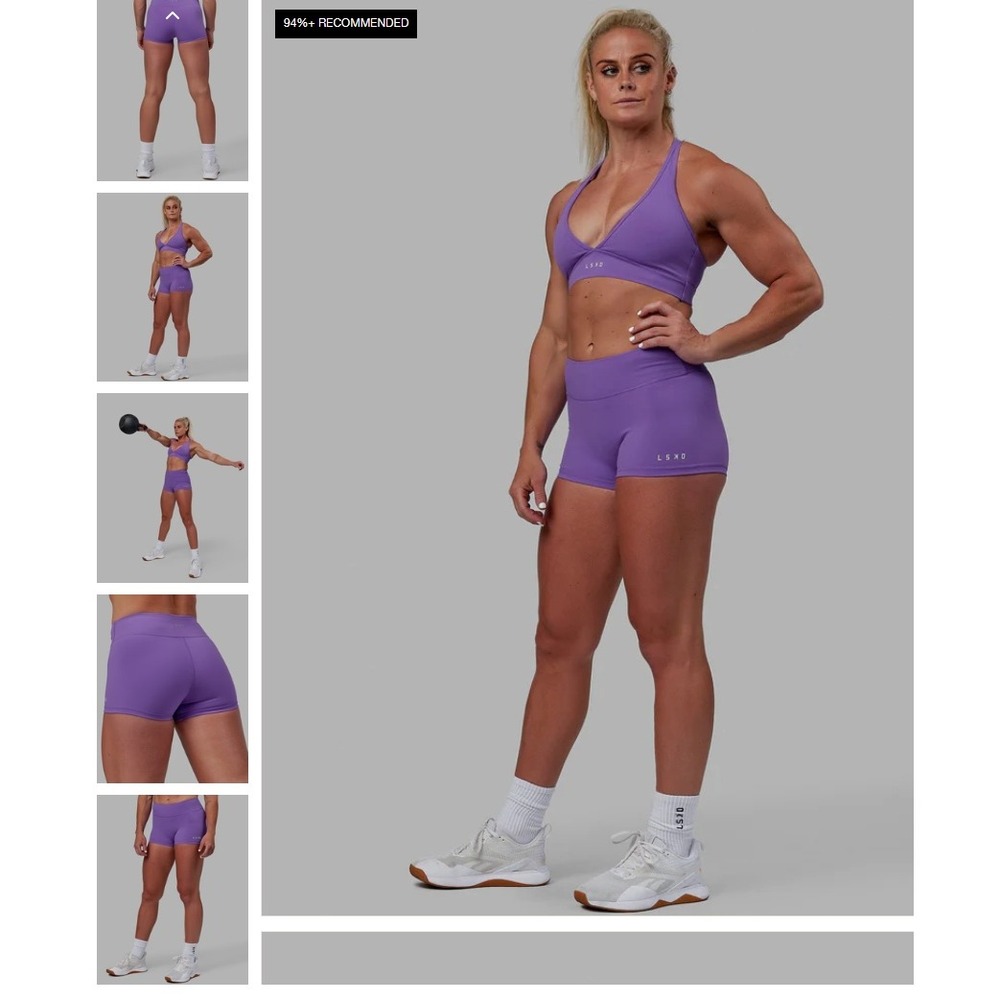 LSKD RXD Micro Short Tights Iris Purple Shorts WTGH0016-Iris XL‎ NEW NWT - Picture 2 of 16